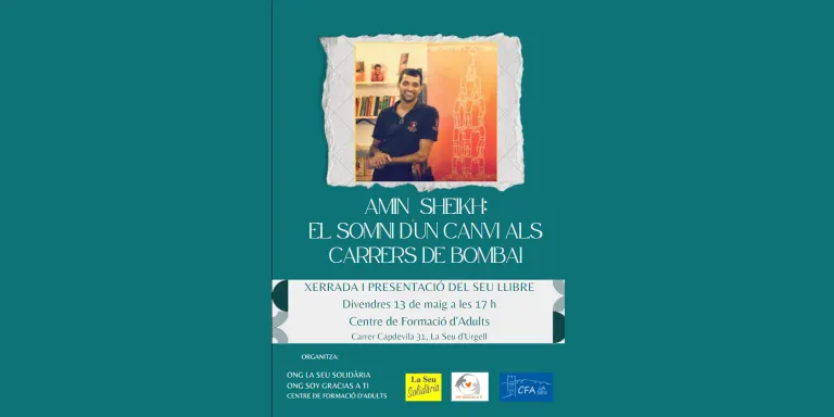 Conferència i presentació de llibre d'Amin Sheikh al Centre de Formació d'Adults de la Seu d'Urgell