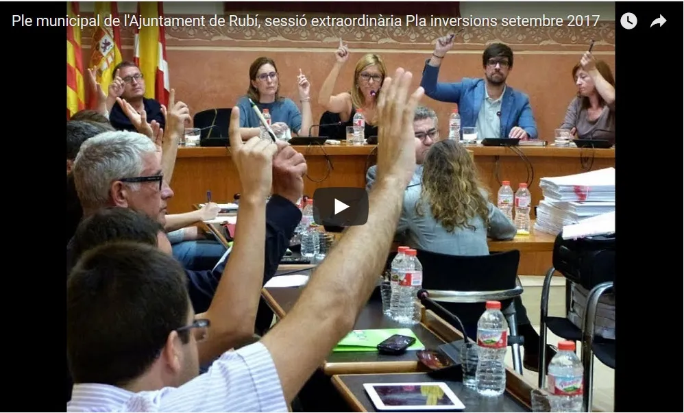 Llum verda a 36 projectes del Pla d'Inversions