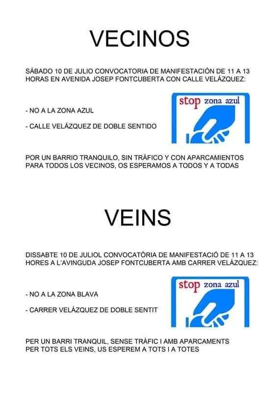 Aquest dissabte veïns del barri de Can Rossell tallaran el carrer Velázquez