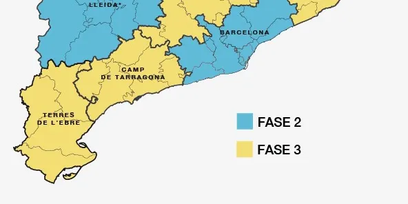 La mobilitat estarà permesa a partir del 15 de juny entre regions que estiguin a la fase 3