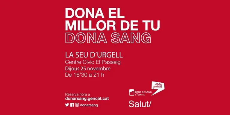 Bona resposta a la crida per donar sang a la Seu d'Urgell