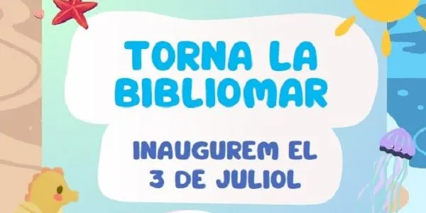 La Bibliomar d’Altafulla obre aquest dijous 3 de juliol