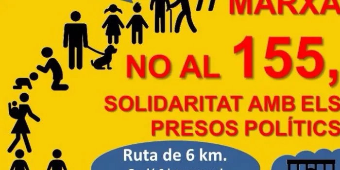 L’ANC d’Arenys de Munt farà aquest diumenge una marxa contra el 155