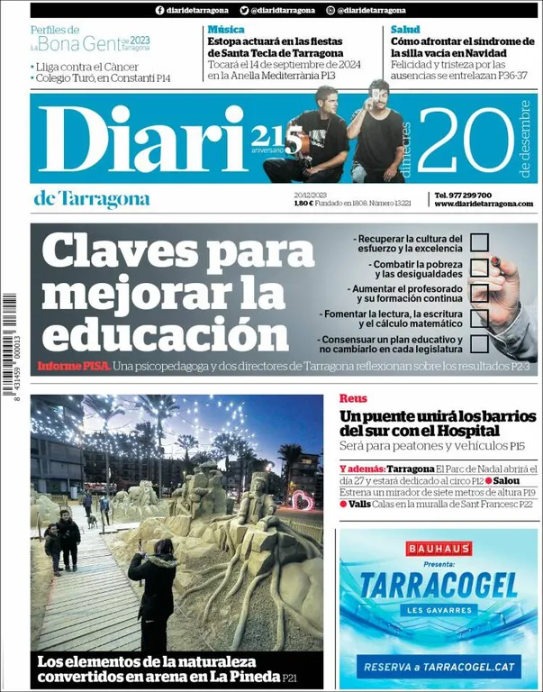 Cop d'ull als diaris d'aquest dimecres 20 de desembre