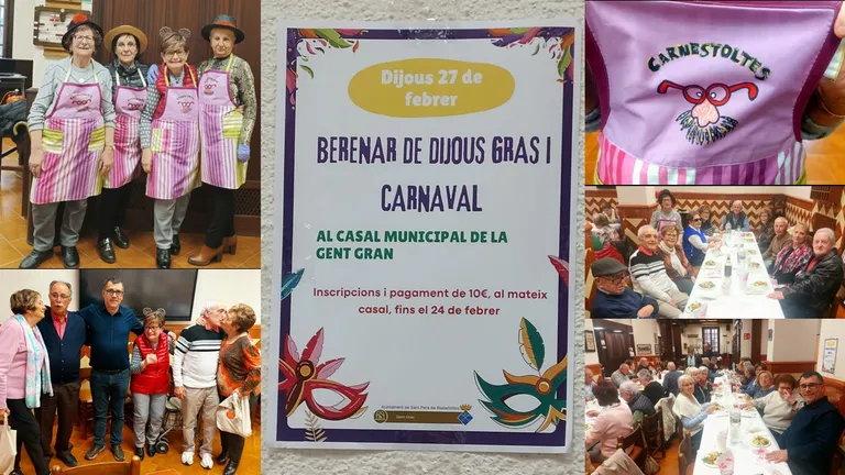 “Dijous gras” al Casal de la Gent Gran a Sant Pere de Riudebitlles.