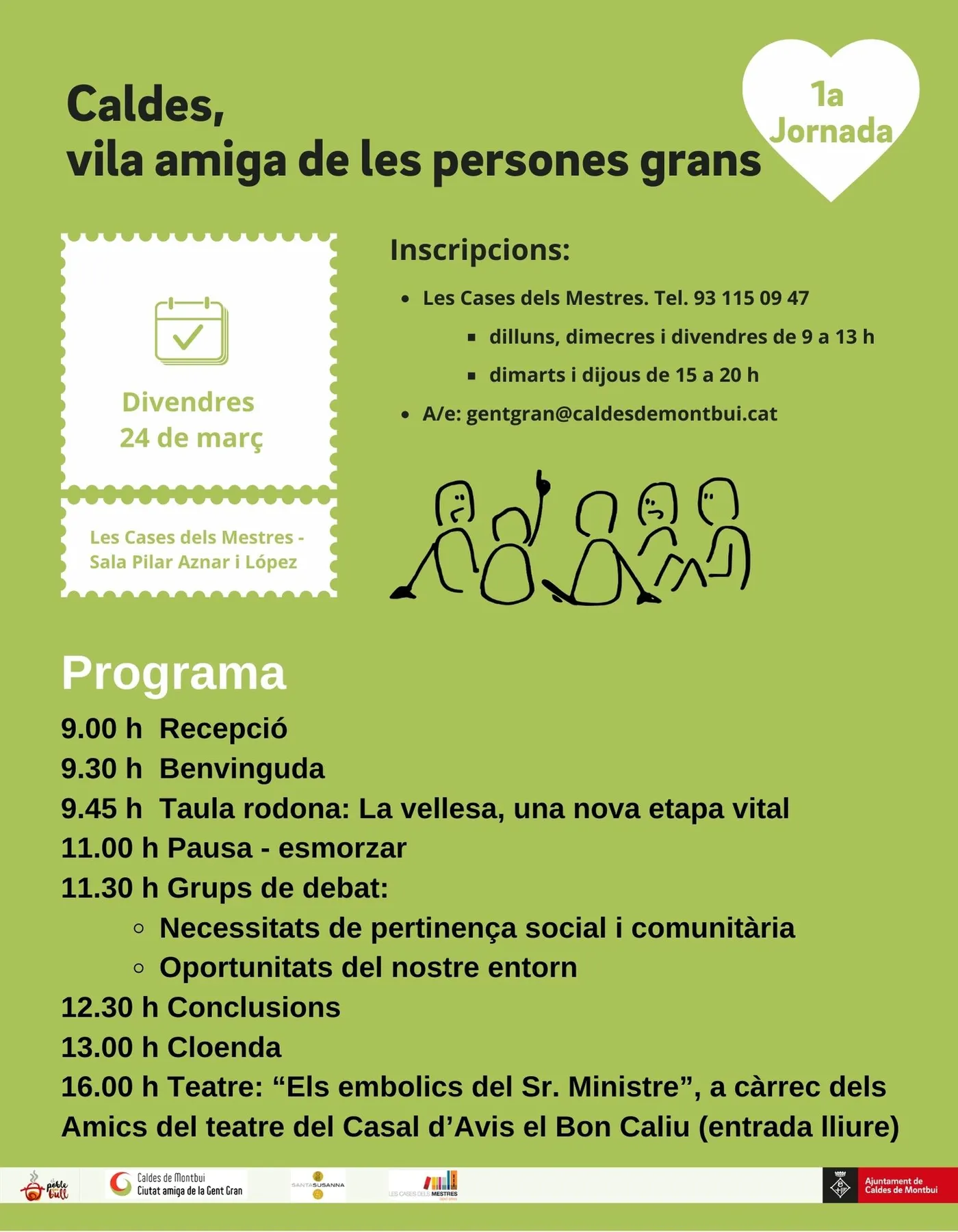 Caldes organitza per primer cop una jornada adreçada a millorar la vida de la gent gran