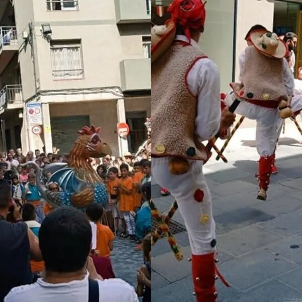El nou ball de pastorets i el basilisc petit entren en escena per Sant Joan