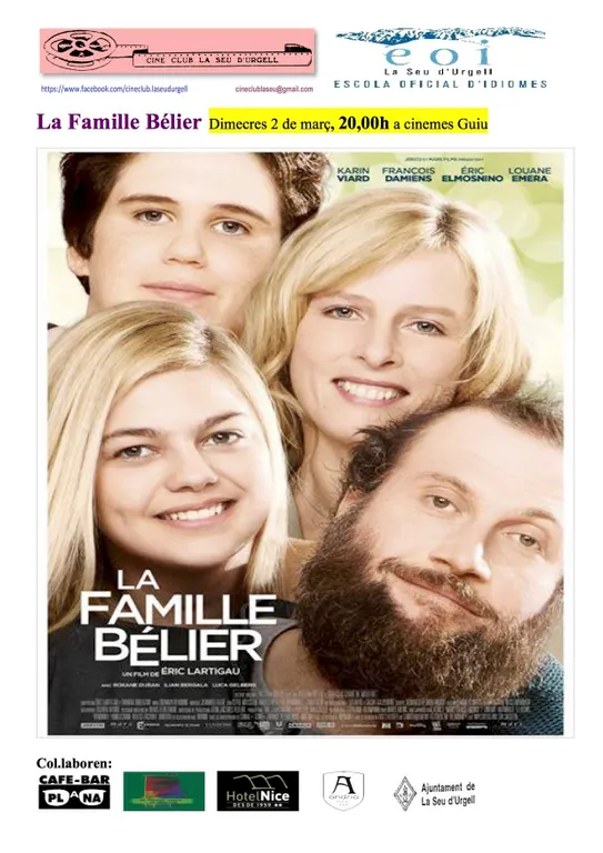 CineClub La Seu projecta el film 'La Família Bélier'