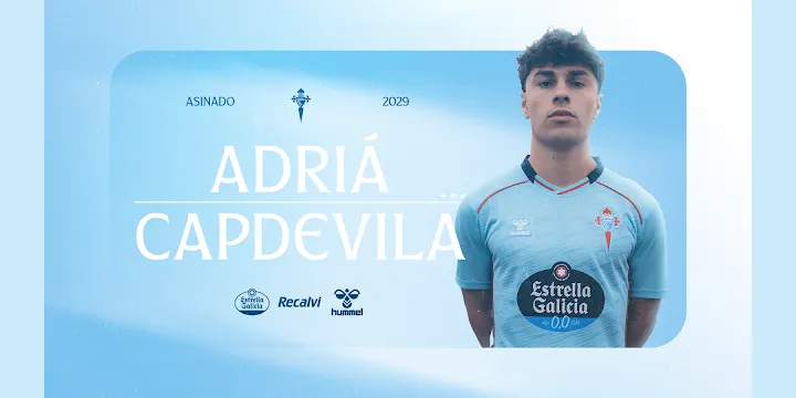 El vigatà Adrià Capdevila és nou fitxatge del Celta de Vigo