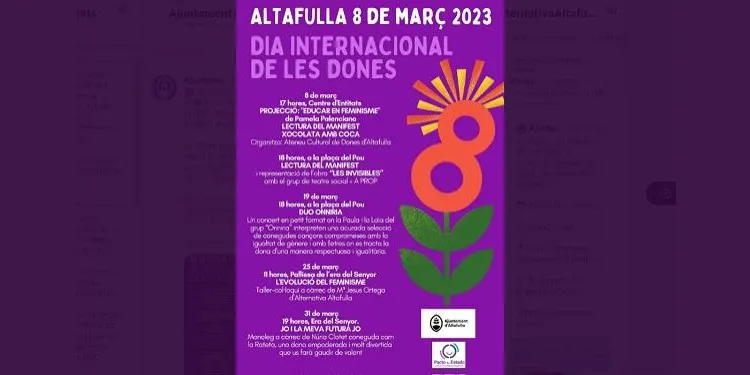 Altafulla dedica el mes de març a commemorar el Dia Internacional de les Dones