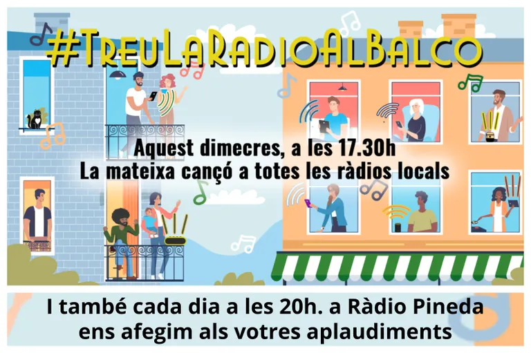 A Ràdio Pineda ens sumem cada dia a les 8 a l'aplaudiment al personal sanitari i de serveis
