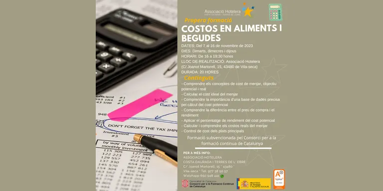 Cambrils i el sector hoteler oferiran cursos en el marc del programa SOC 30 PLUS
