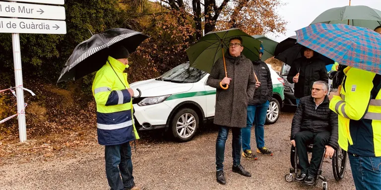 La carretera LV-9124 a Sant Esteve de la Sarga, tancada dues setmanes per seguretat