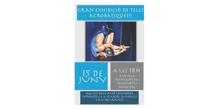Exhibició de teles acrobàtiques a la Seu