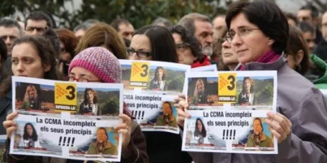 Els treballadors de TV3 fan vaga parcial per l'acomiadament de corresponsals