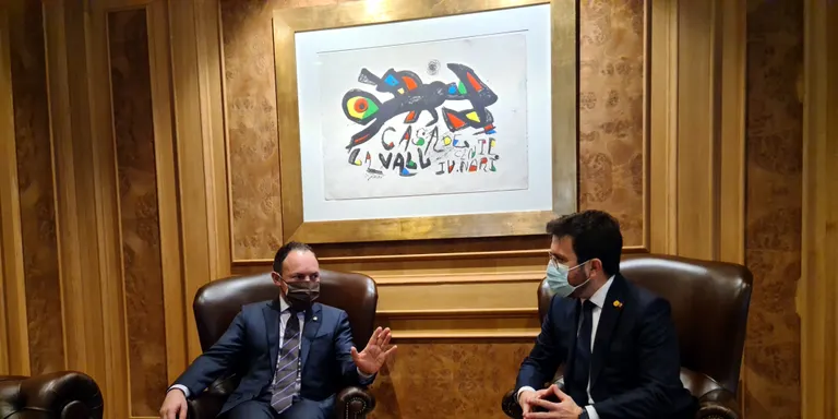 Aragonès anuncia la creació d'una delegació del Govern a Andorra per enfortir vincles i encarar reptes comuns de futur