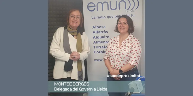 #socdeproximitat amb Montse Bergés, delegada del Govern a Lleida.