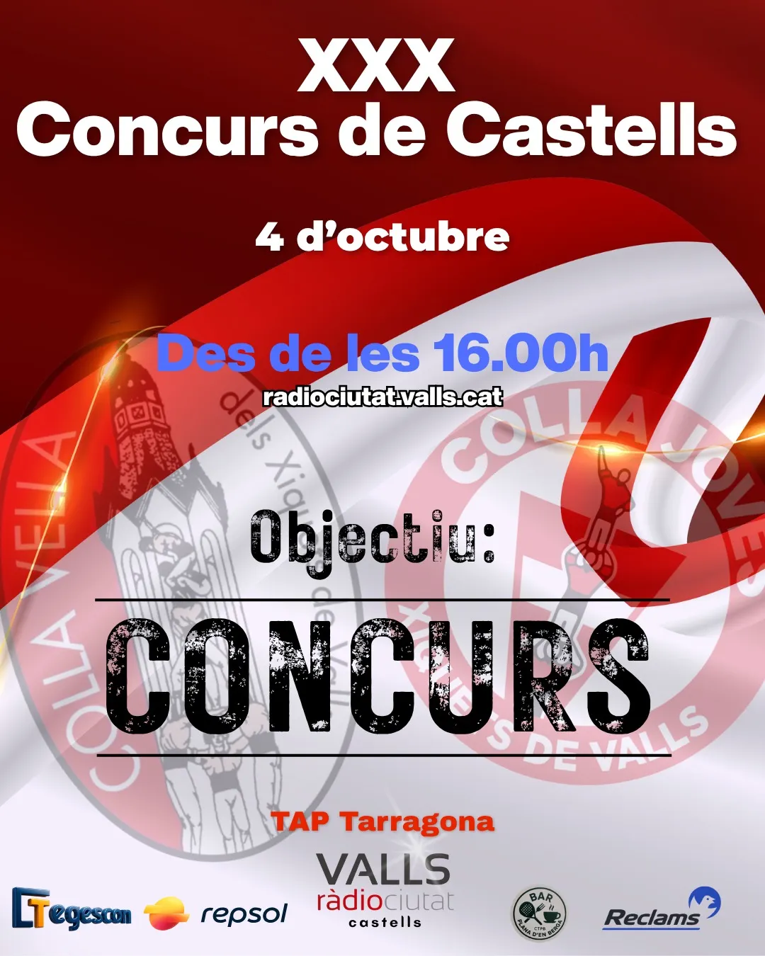 DIRECTE. Diumenge 16.00h. El Concurs de Castells de Tarragona