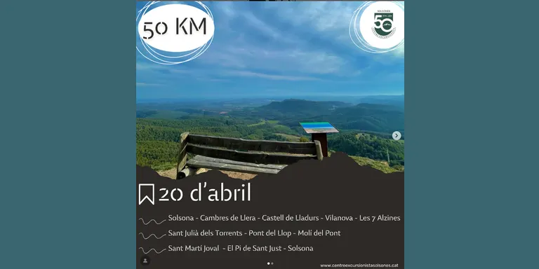 Obertes les inscripcions per a la caminada de 50 quilòmetres del Centre Excursionista del Solsonès