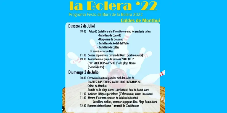 La Bolera recupera la seva festa de barri després de 20 anys
