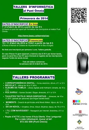 El Punt Òmnia programa vuit nous tallers d'informàtica