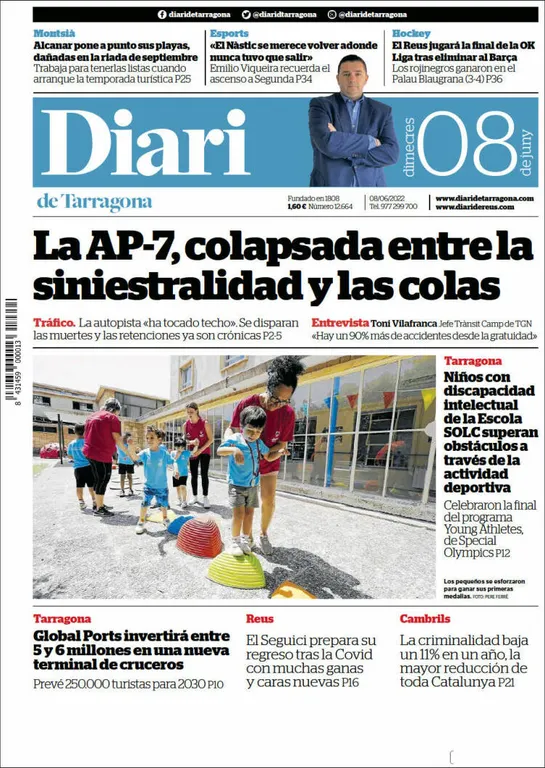 T'expliquem les portades dels diaris del territori d'aquest 8 de juny