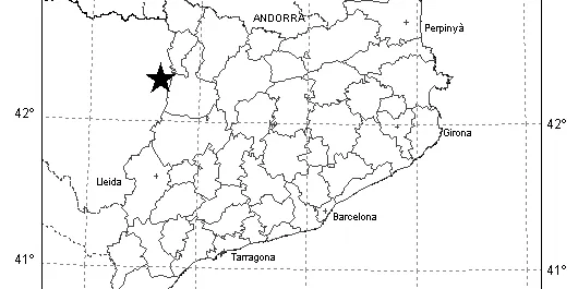 Terratrèmol sense conseqüències a la Ribagorça