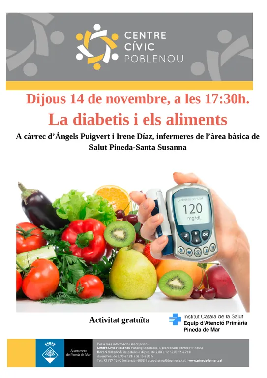 Xerrada sobre la Diabetis i els aliments