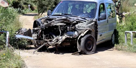 Xoc entre un cotxe i tren de mercaderies a la línia R14