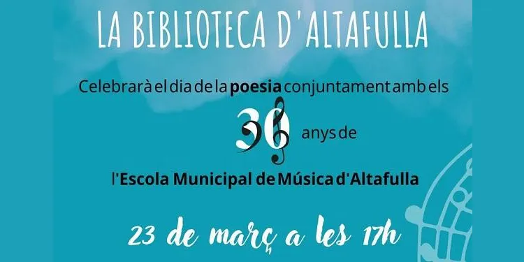 La Biblioteca d’Altafulla i l’Escola Municipal de Música organitzen un maridatge de música i poesia el 23 de març
