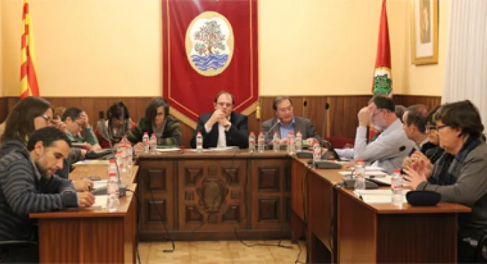 Moment del ple d'ahir