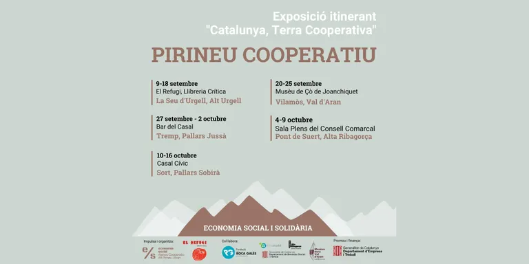 L'exposició itinerant 'Catalunya, Terra Cooperativa' arriba a l'Alt Pirineu i Aran