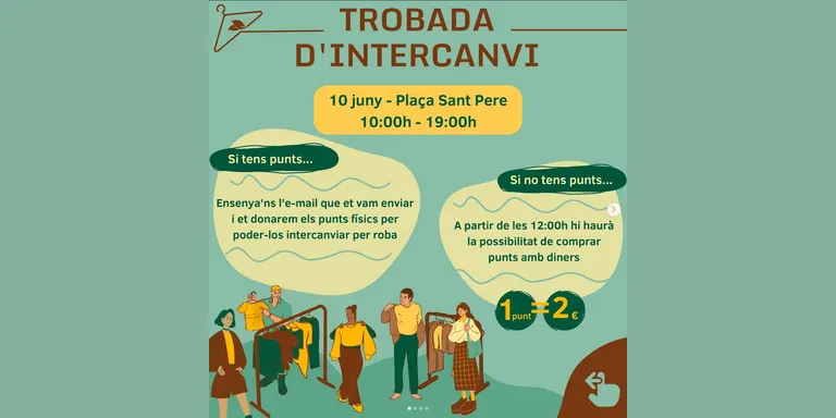Un grup de joves solsonines posa en marxa un programa d'intercanvi de roba de segona mà