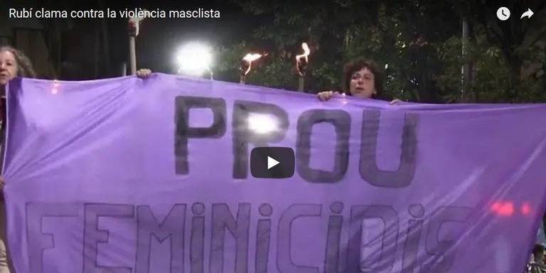 Rubí clama contra la violència masclista