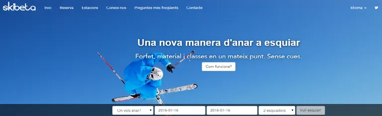 Una nova plataforma d'internet facilita la compra online de forfets d'esquí