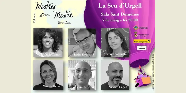 El docent Xavier López presenta a la Seu d'Urgell el llibre "Mestres d'un mestre"