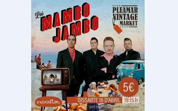 Surten a la venda 400 entrades pel concert de Los Mambo Jambo al Pleamar Vintage Market d'Altafulla