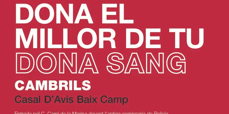 El 14% de les donacions de sang al Baix Camp durant el 2021 es van fer a Cambrils