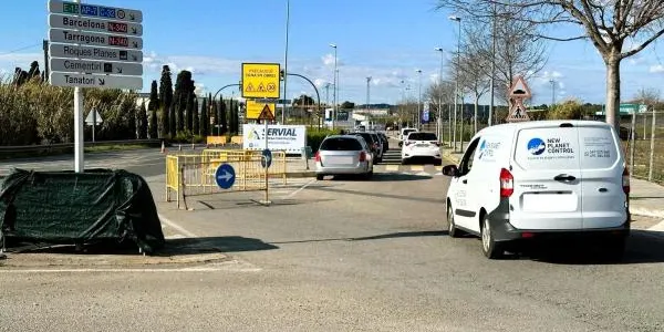 Les obres a l’antiga carretera de la Riera provoquen diverses restriccions de trànsit a la zona
