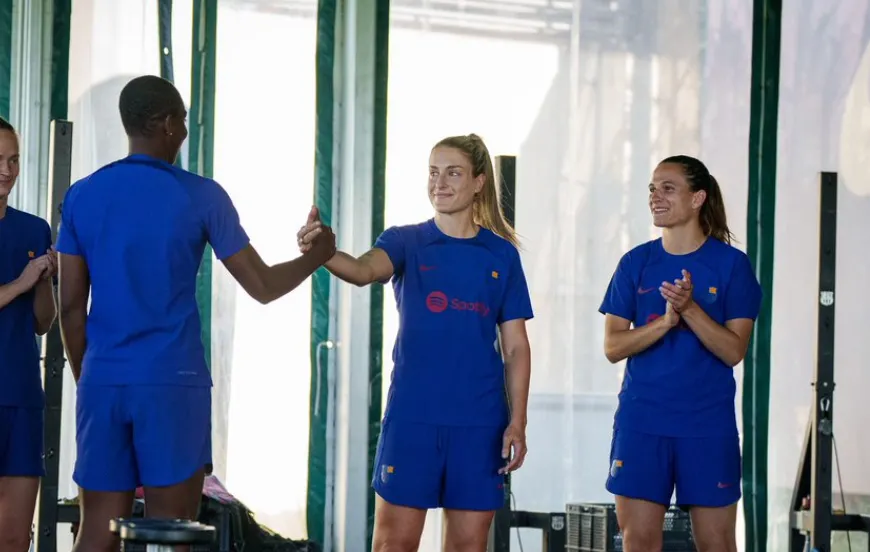 Alèxia Putellas torna a entrenar amb l'equip