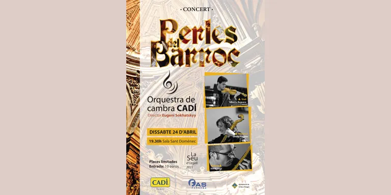 L'Orquestra de Cambra Cadí ofereix a la Seu d'Urgell el concert 'Perles del barroc'
