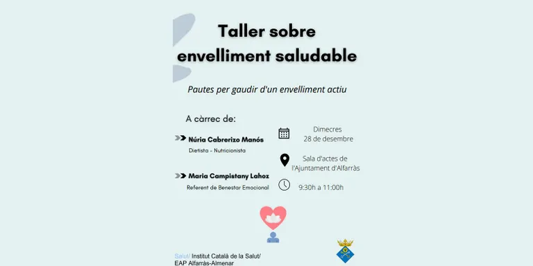 Taller sobre envelliment saludable a Alfarràs