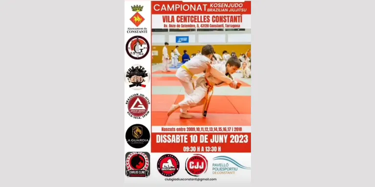El pavelló poliesportiu acollirà aquest dissabte el Campionat Kosen Judo Brazilian JiuJitsu Vila Centcelles de Constantí