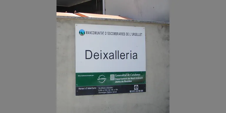 Els ciutadans ja poden utilitzar de nou el servei de la deixalleria de la Mancomunitat d'Escombraries de l'Urgellet