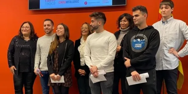 Pol Fuertes, alumne de Fabricació Mecànica de l’institut Manolo Hugué, rep el Premi David pel seu alt rendiment acadèmic