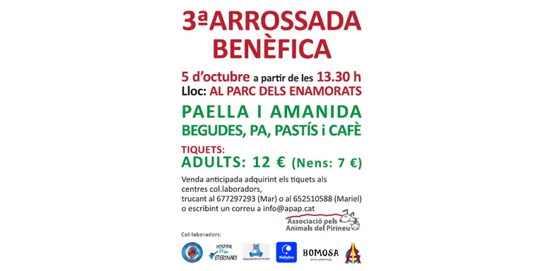 Nova arrossada benèfica per ajudar els animals del refugi de Benavarre