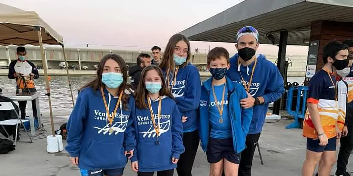 Bons resultats dels vogadors del Vent d’Estrop a la regata de Batel disputada a Badalona