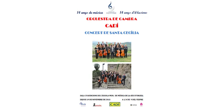 Concert de Santa Cecília de l'Orquestra de Cambra Cadí