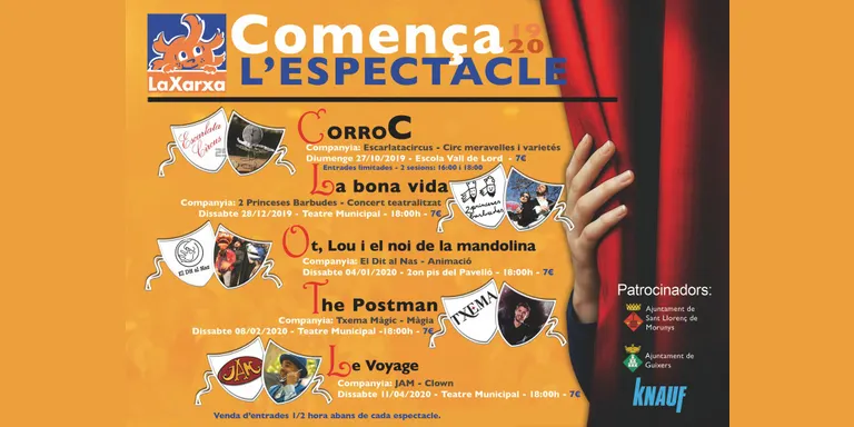 La Xarxa Vall de Lord programa espectacles infantils de diversos gèneres per aquesta temporada