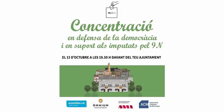L'Ajuntament de la Seu se suma a les concentracions contra les imputacions pel 9N